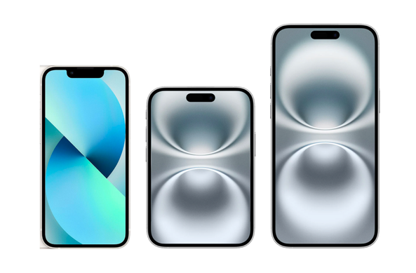 My rendering if the rumored "iPhone fold" in the closed position. It's mocked up along side an iPhone 13 mini and iPhone 16 pro for scale. It's as wide as the iPhone 16 pro but about 2/3 as tall. It's shorter than the iPhone mini. My rendering just basically squashed the iPhone 16 pro image and cleaned it up to look possibly real.