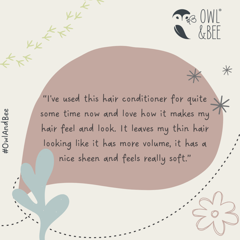 A customer review about an Owl & Bee product