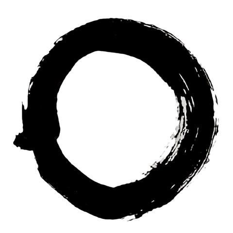 Ensō (“Zen circle”) calligraphy by Kanjuro Shibata XX, c. 2000. The ensō is a symbol of enlightenment, the universe, and the void in Zen Buddhism. It represents the moment when the mind is free to let the body create. The circle is often left open to symbolize the imperfection of life and the beauty of incompleteness. The act of drawing the circle is a form of meditation in itself, embodying the Zen principle of “just doing” without attachment to outcome. Source: Wikimedia Commonsꜛ (license: CC BY-SA 3.0; modified).
