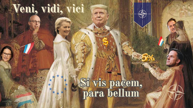 "Veni, vidi, vici" an "Si vir pacem, para bellum" - zwou al réimesch Devisen, déi den US-President sech zu Häerz geholl huet.