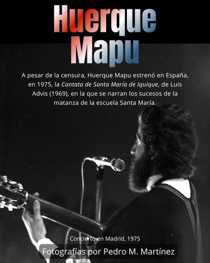 🪈 Huerque Mapu y la «Cantata de Santa María de Iquique». Nueve fotografías en una escuela de Madrid, por Pedro M. Martínez Corada
🧷 https://martinezcorada.es/huerquemapu/album/index.html