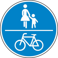 Verkehrszeichen 240 StVO, Gemeinsamer Geh- und Radweg