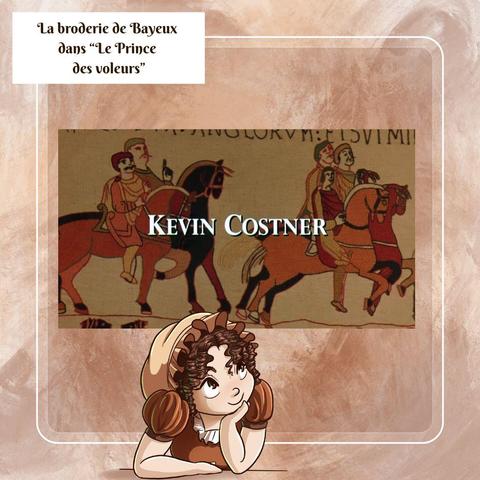 Extrait de "Robin des bois prince des voleurs" où on aperçoit la tapisserie de Bayeux.