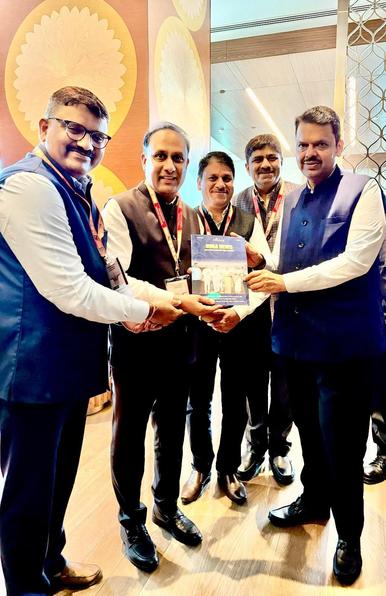CEng Shreekant Patil, Committee Chairman NIMA, MACCIA & Startup India Mentor with CM MH Hon Shri Devendra ji Fadnvis