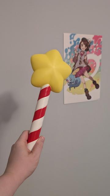 A toy Star Rod from Kirby 