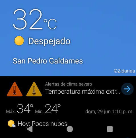 32°C in Galdames