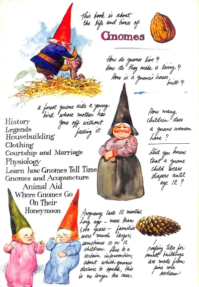 Random page from Wil Huygen's 1977 book "Gnomes"