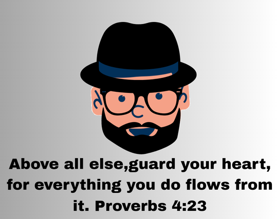 About a man telling people to guard their hearts & minds.
Fill your hearts with GOD'S Truth & feed your minds with good & positive things.