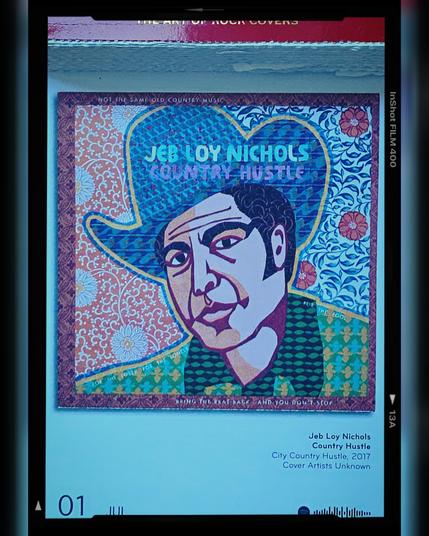 Abreißtageskalender von seltmann mit dem Kalenderblatt des Vinyl-Covers der LP "Country Hustle" (2017) von Jeb Loy Nichols