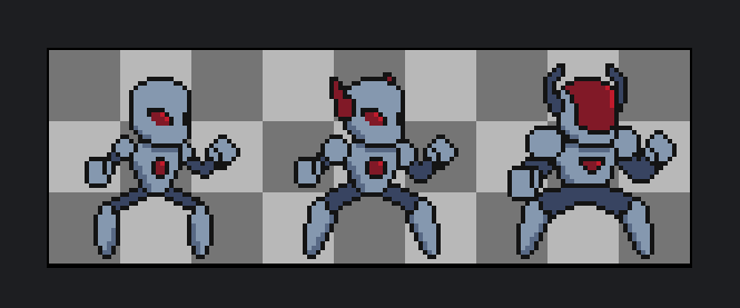 3 robot enemy variants
