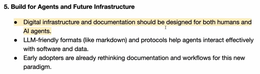 Build for Agent and Future Infrastructure.