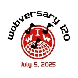 Text
Wobversary 120
July 5, 2025 

Musical Notes 🎶 
& IWW - Industrial Workers of the World - logo 
