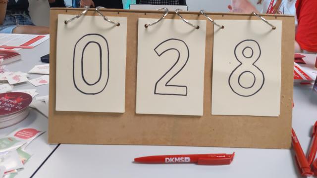 Zähler suf 28 umgeblättert