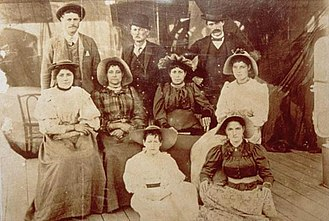 King Carlo I Bertoleoni and his family, which the Bertoleoni family informs was displayed in Buckingham Palace with the caption "The royal family of Tavolara, in the gulf of Terranova, the smallest kingdom in the world."[1]