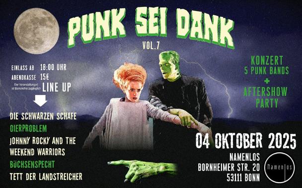 Flyer for "Punk sei Dank" festival on 4 October in Bonn