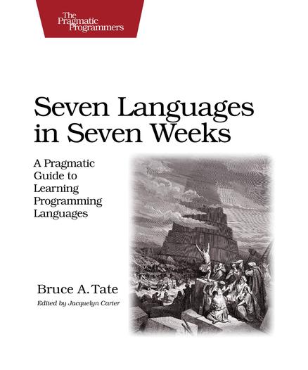 Вокладка кнігі Seven Languages ​​in Seven Weeks