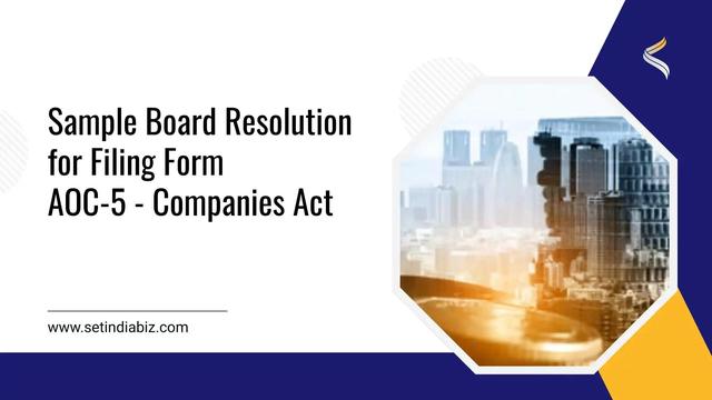 Board Resolution AOC-5 Filing