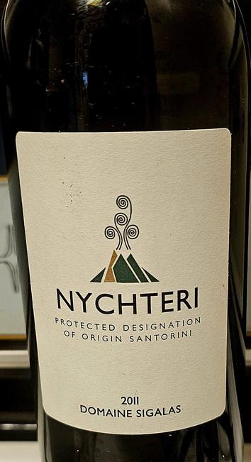 2011 Nychteri from Domaine Sigalas on Santorini