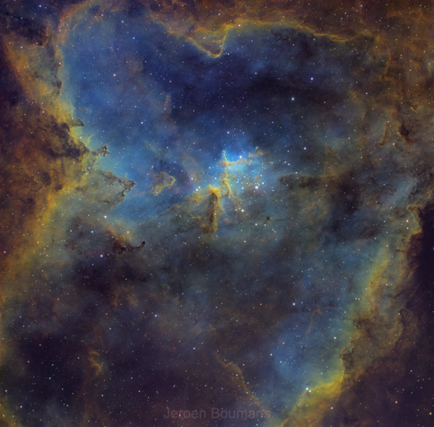 Melotte 15,  located in the Heart Nebula