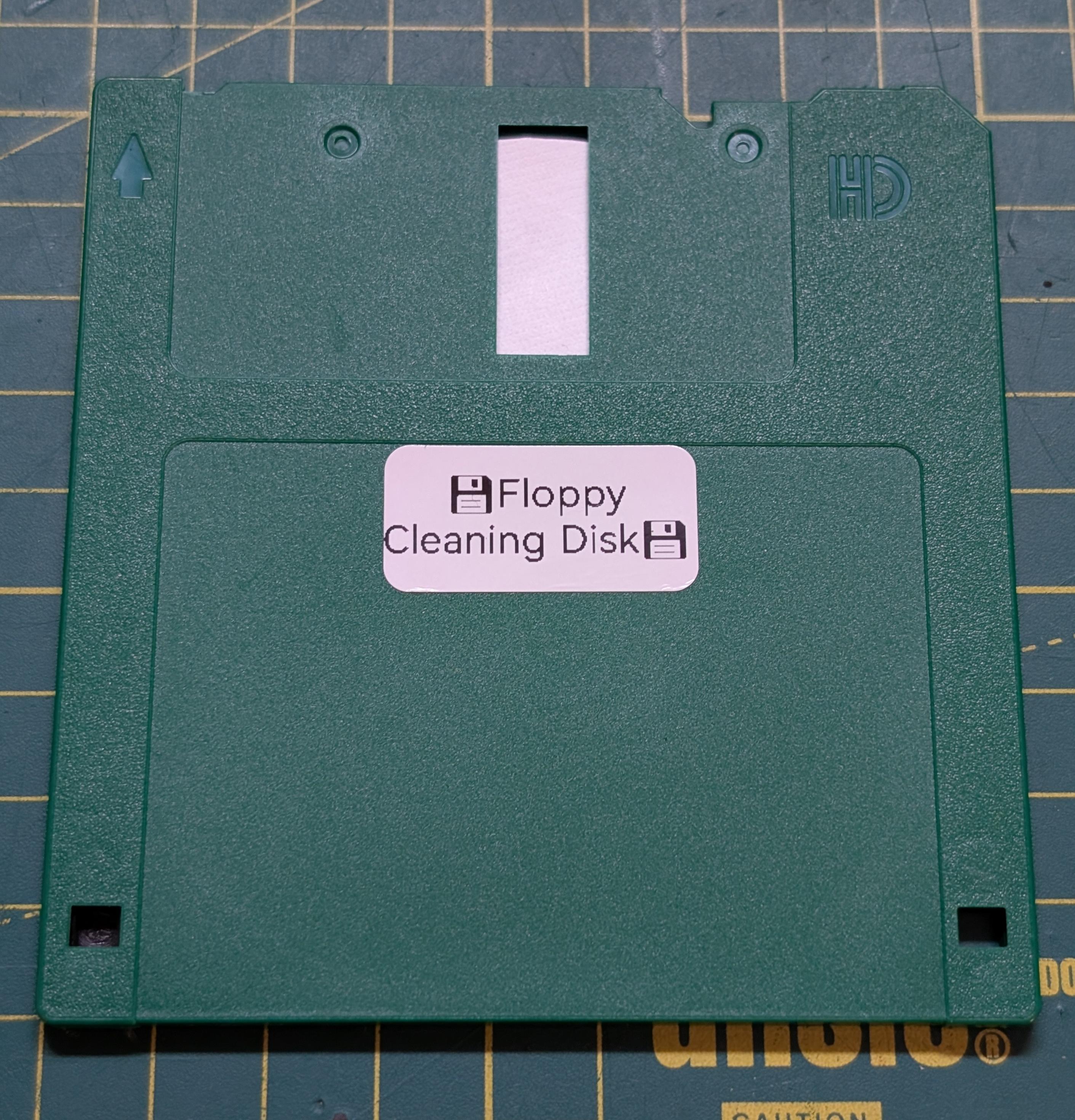 A tutorial on making a hard wearing , long lasting 3.5" Floppy Drive cleaning Disk