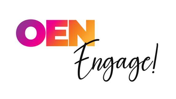 Colorful OEN Engage event mark