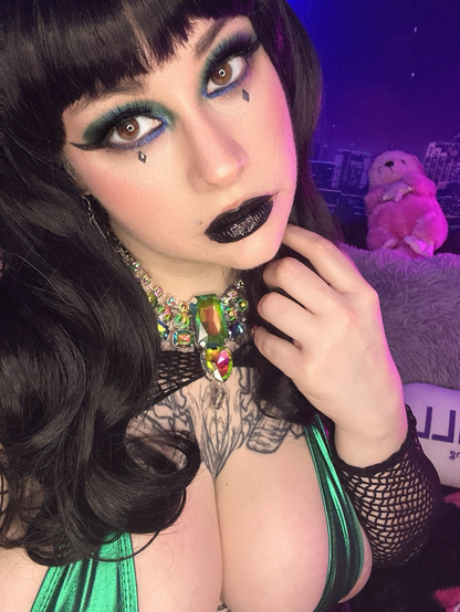 Goth girl close up