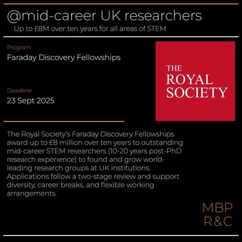 Faraday Discovery Fellowships