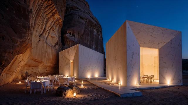 Boutique gazebos for a unique experience
Design for resort hotels in the Arabian Peninsula; gazebos with absolute privacy in natural surroundings.
