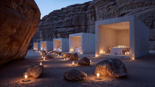 Boutique gazebos for a unique experience
Design for resort hotels in the Arabian Peninsula; gazebos with absolute privacy in natural surroundings.