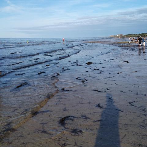 Juno Beach, Normandie, un jour touristique d'été