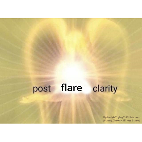 an angel all lit up

post flare clarity