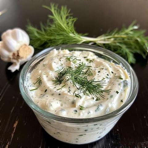 Polish Ranch Garlic Sauce (Sos czosnkowy ranczo)

Ingredients: 

2 cloves Garlic 
1/4 medium Sweet Onion 
2 tsp dried Dill Weed
1 tsp dried Parsley or Chives
1 tsp dried Marjoram
1 C Sour Cream
2 - 4 Tbsp Mayonnaise
1/2 tsp Lemon Juice or Citric Acid
Salt & Pepper to taste

Directions: 

Chop the onion and garlic together in a food chopper. Add in the herbs and chop until smooth. Stir in the sour cream, mayonaise and lemon juice or citric acid if using and blend together until creamy. Let sit 10-15 minutes or overnight in the refrigerator before serving.     

Serve as a topping for Potato Pierogi, or as a dip for Roasted Zuchinni Wedges, Breaded Mushrooms Cauliflower Zuchinni or other Vegetables, Onion Rings, Fried Green Tomatoes, Sliced Fresh Mushroom, Cucumbers or other Fresh Vegetables.  


Notes: Although this recipe may look similar to other ranch dip recipes, This recipe has a unique Polish tastes to it. It's more bold with fresh garlic and sweet onion and lots of dill with a special extra to it being marjoram, that really helps to brings out a unique flavor of being Polish. It is all blended together in sour cream with a hint of tangness from the lemon juice or citric acid that gives it it's tangy ranch taste.     

Optional: Add in prepared horseradish to this sauce for a sauce that pairs well with beef and fish. Serve with Prime Rib, Beer Battered Fish, or even as a sauce that tops a Hamburger, and also great for Onion Rings!

