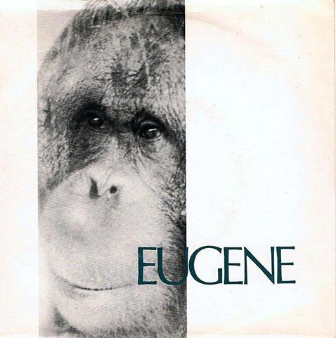 The sleeve of the 7" single of Eugene by Essential Logic, released on Rough Trade in 1980.