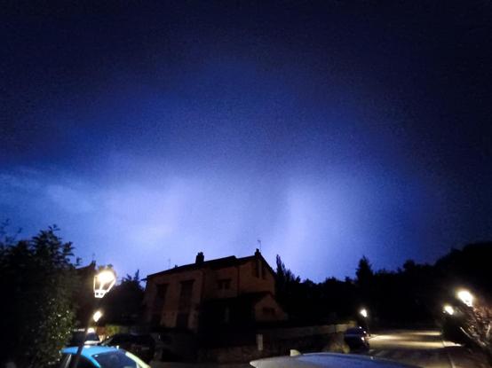 Tormenta por la noche en #Cerceda #Madrid