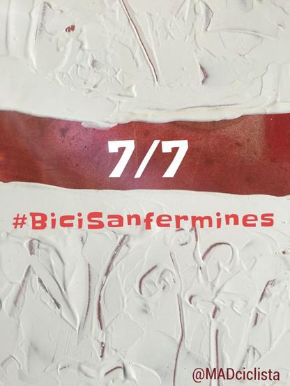 Cartel de los #bicisanfermines.
