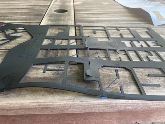 A 3D printed stencil.