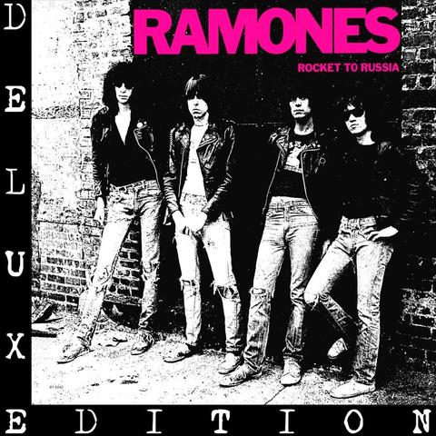 An image of the cover of the album 'Rocket to Russia' by Ramones