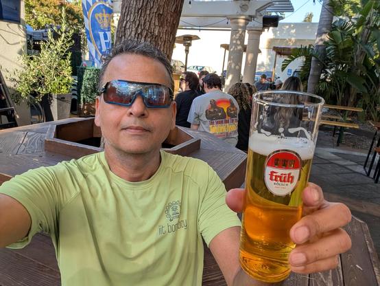 Post-run beer pic 