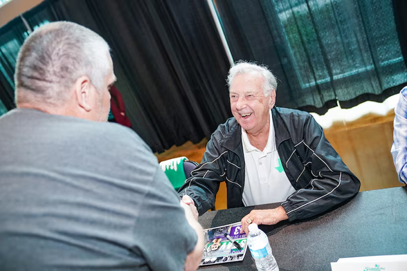 Gordon Jago signs autographs at the Dallas Sidekicks game.(Michael Lark / Dallas Sidekicks)