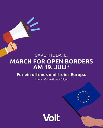 March for Open Borders  - 19.7.2025