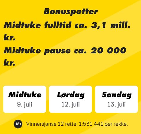 TippeStudio kupong med bibliotek systemet "MU 5-3-88" med leveringsfrist Onsdag 9 Juli kl 17.55