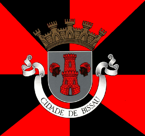 Flag of Bissau, Guinea-Bissau.