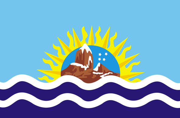 Flag of Santa Cruz Province, Argentina.