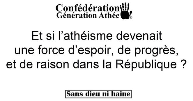 Et si l’athéisme devenait une force d’espoir, de progrès, et de raison dans la République ?