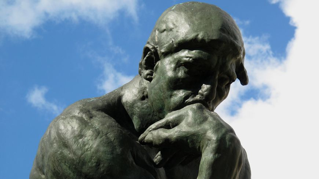 (Picture: The Thinker sculpture by Auguste Rodin. Getty Images.)