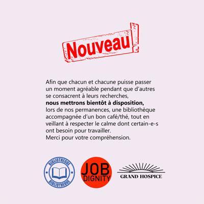 #NOUVEAU 📖📚📙 #lecture #bibliothèque #workinprogress #JobDignity #GrandHospice 