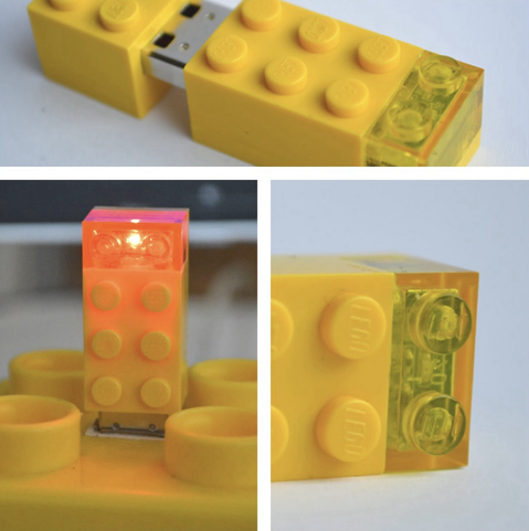 MOC Lego USB Stick in Lego 2x3 + 1x2 Brick