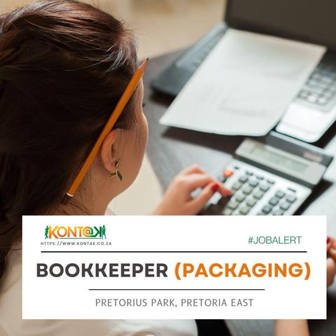 Bookkeeper (Packaging) (JB5461) at Kontak Recruitment in Pretorius Park, Pretoria East