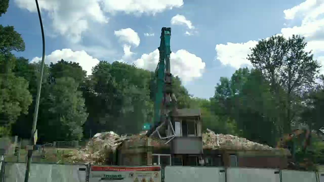 a building being torn down