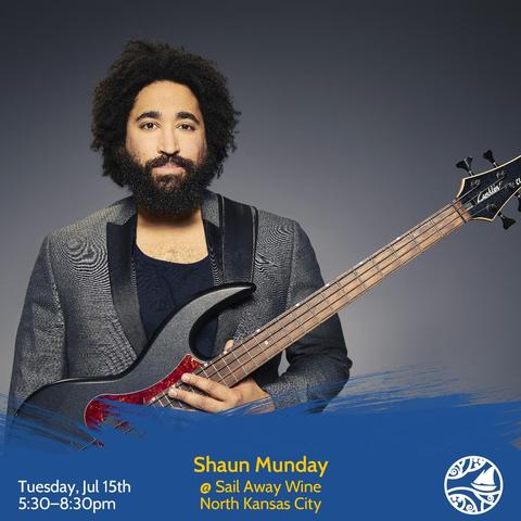 Promotional image for Shaun Munday performing live at Sail Away Wine